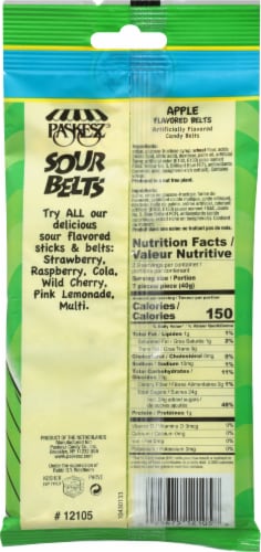 Paskesz® Apple Sour Belts Perspective: back