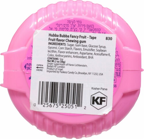 Wrigley's Hubba Bubba Mega Long Fruit Gum Perspective: back