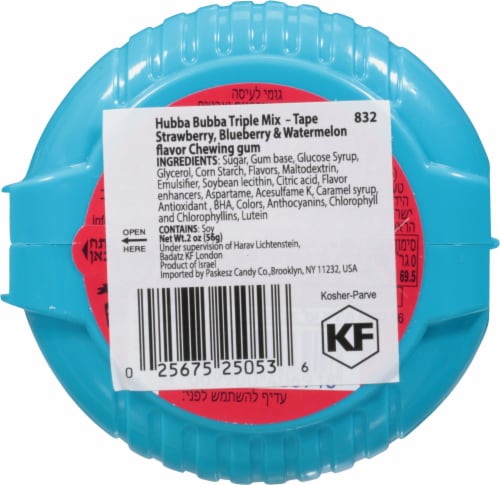 Hubba Bubba Mega Long Bubble Triple Mix Gum Perspective: back