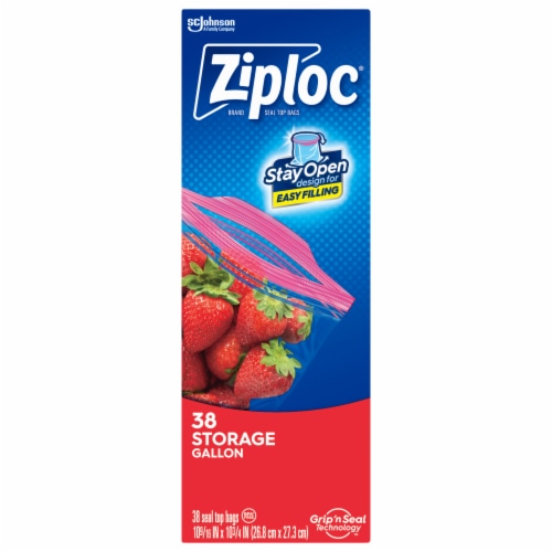 Ziploc Seal Top Freezer Bag, Quart, 54-count, 4-pack