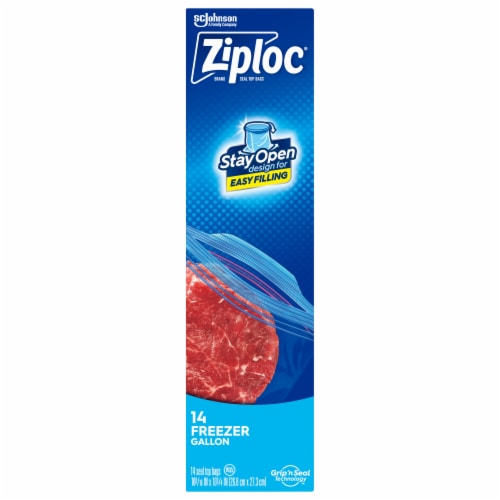 Ziploc® Gallon Storage Bags with Stay Open Design, 19 ct - Fry's