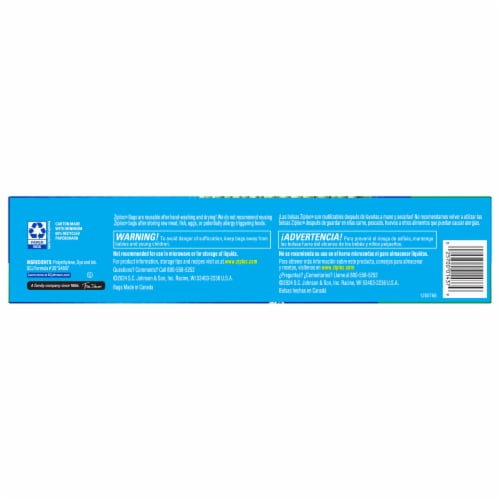 Ziploc® Brand Gallon Produce Storage Bags, Breathable Bag, Moisture Control, 15 count Perspective: back