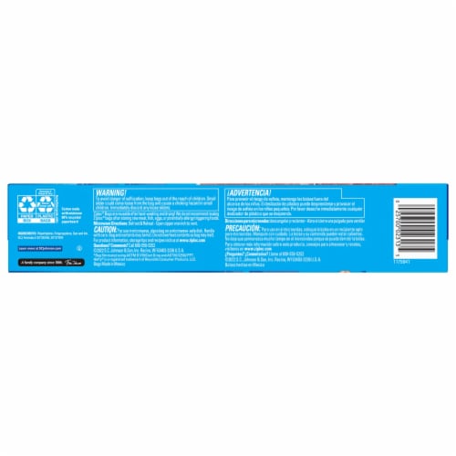 Ziploc® Slider Gallon Freezer Storage Bags Perspective: back