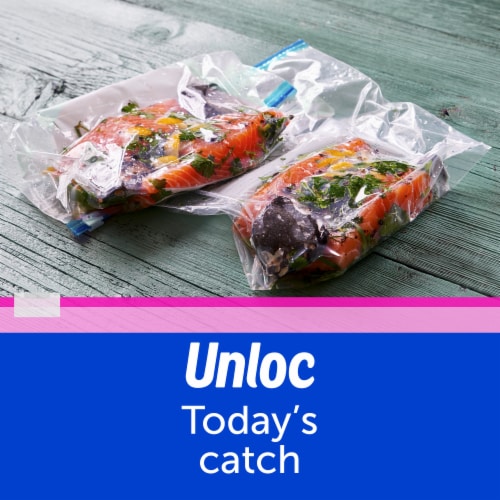 Ziploc® Brand Gallon Slider Freezer Bags Perspective: back