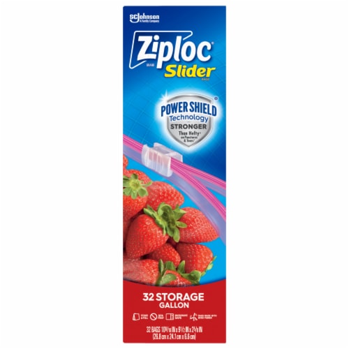 Ziploc® Gallon Slider Storage Bags Perspective: back