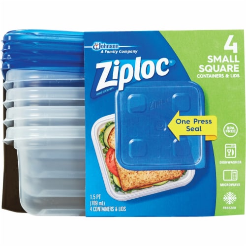 Ziploc® Square BPA-Free Plastic Snap Seal Food Storage Containers - 3 pack,  5 cup - Fry's Food Stores