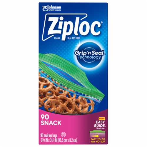 Ziploc Brand Snack Bags with Grip 'n Seal Technology, 90 ct - Kroger