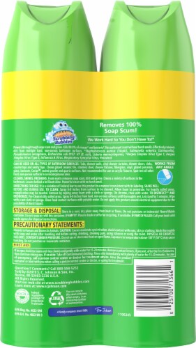 Scrubbing Bubbles Bathroom Grime Fighter Citrus Bathroom Cleaner Perspective: back