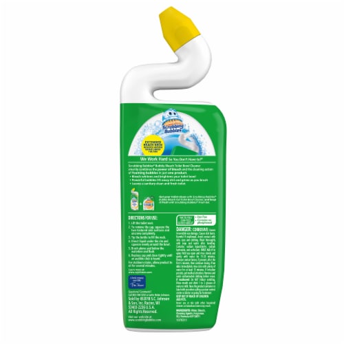 Scrubbing Bubbles Citrus Bubbly Bleach Gel Toilet Bowl Cleaner Perspective: back