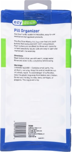 Ezy Dose 7 Day AM/PM Pill Organizer Perspective: back