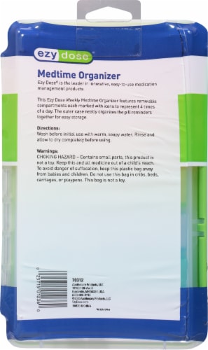 EZY Dose Pill Organizer Perspective: back