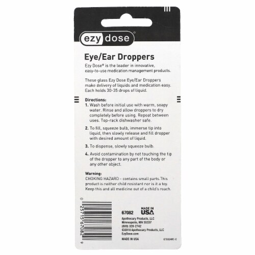 Ezy Dose® Glass Dropper Perspective: back