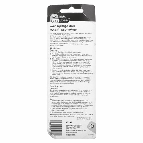 EZY Dose® Ear Syringe & Nasal Aspirator Perspective: back