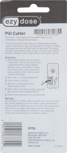 EZY Dose Pill Cutter Perspective: back