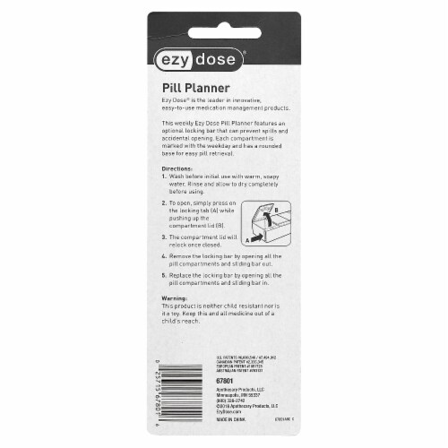 Ezy Dose® Pill Reminder Perspective: back