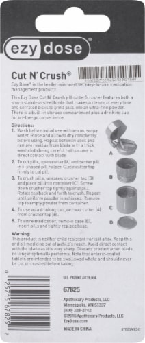 Ezy Dose® Cut N' Crush® Pill Cutter and Crusher Perspective: back