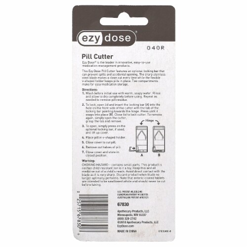 Ezy Dose® Pill Cutter Perspective: back