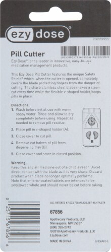 Ezy Dose® Safety Shield® Pill Cutter Perspective: back