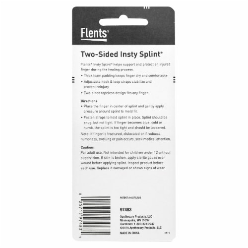 Flents Insty Splint Two-Sided M - 1 Count Perspective: back