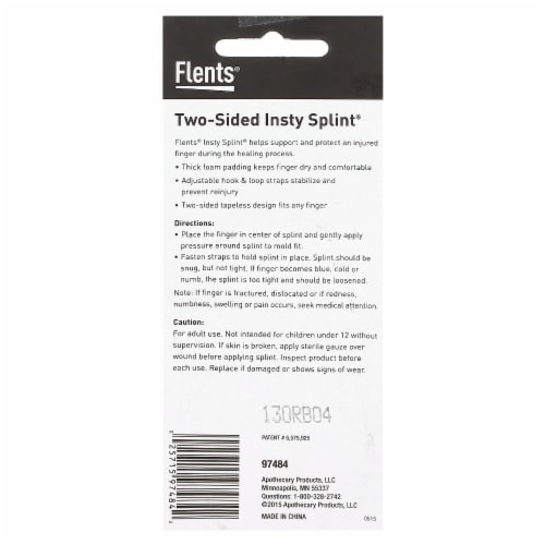 Flents® Insty-Splint® Two-Sided Finger Splint - Large Perspective: back