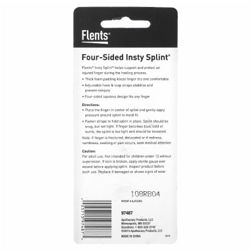 Flents Insty Splint Four-Sided M - 1 Count Perspective: back