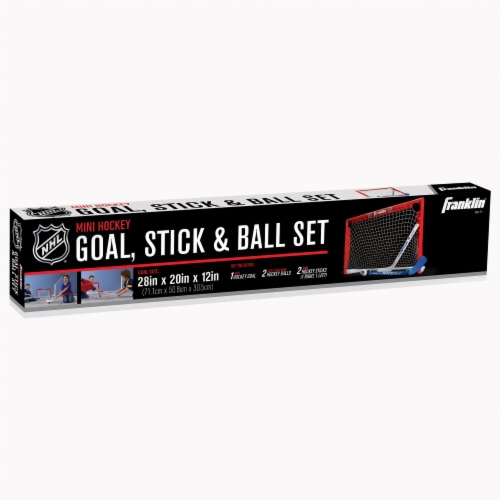 Franklin® NHL Mini Hockey Goal Stick & Ball Set Perspective: back