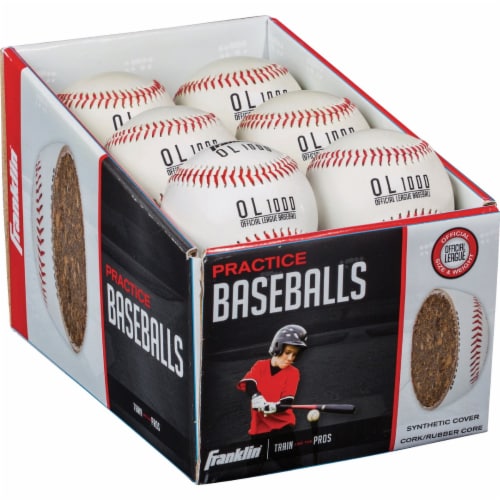 OL 1000 SYN CORK/RUBBER BASEBALL 12PC PDQ Perspective: back