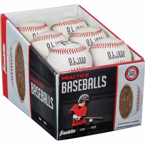 OL 1000 SYN CORK/RUBBER BASEBALL 12PC PDQ Perspective: back