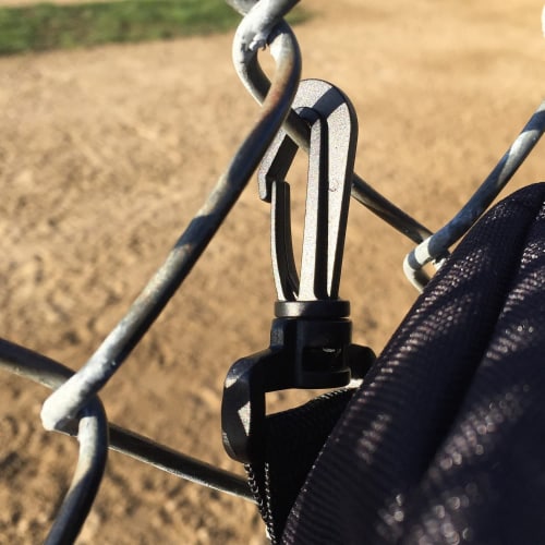 Franklin Junior Baseball and Softball Bat Bag - Gray/Black Perspective: back