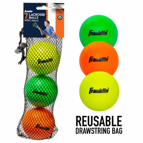 Franklin Youth Lacrosse Balls - 3 Pack Perspective: back