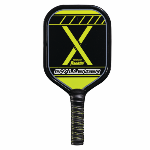 Franklin Pickleball Challenger Paddle - Black/Green Perspective: back