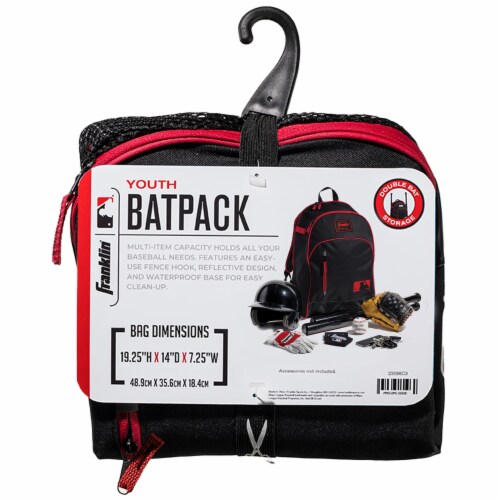 Franklin MLB Bat Pack - Black/Red Perspective: back