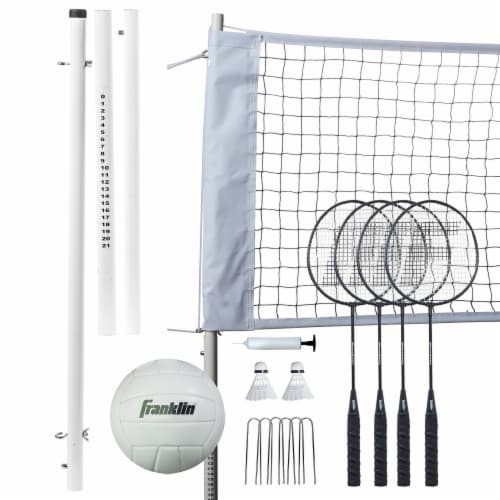 Franklin Professional Volleyball and Badminton Set Perspective: back