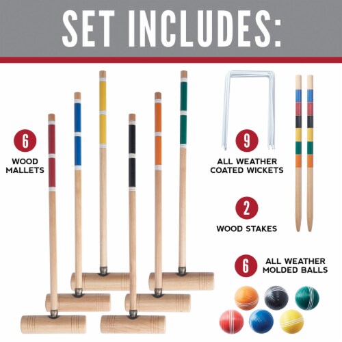 Franklin Professional Croquet Set Perspective: back