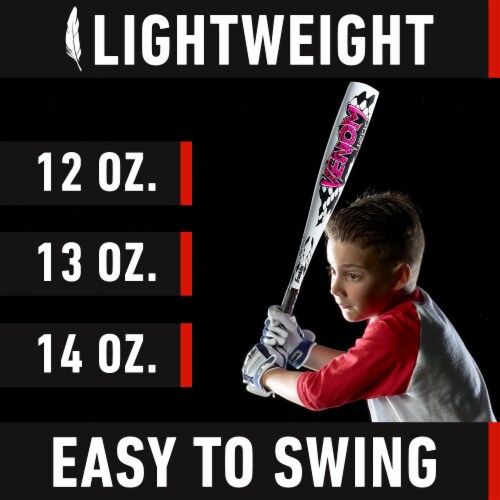 Franklin Venom 1200 Baseball Bat - White Perspective: back
