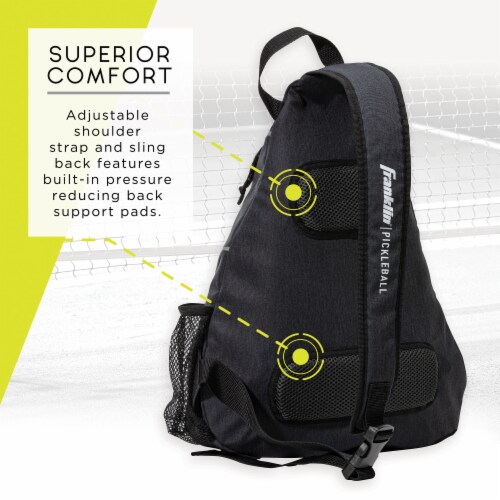 Franklin Pickleball Sling Bag - Charcoal Perspective: back