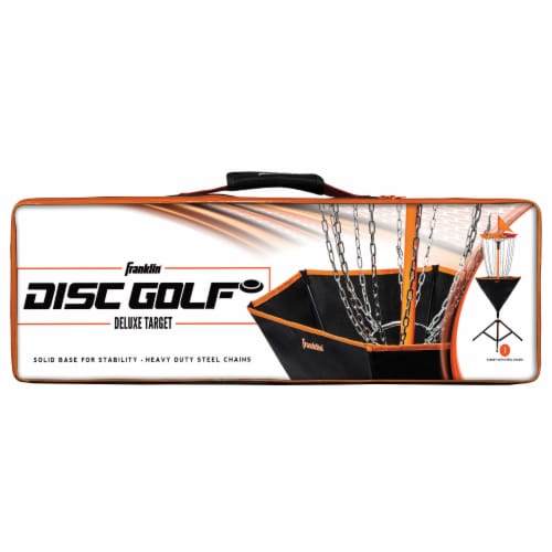 Franklin Metal Chain Disc Golf Target - Black/Orange Perspective: back