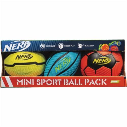 NERF Mini Foam Ball Set - Football, Soccer Ball and Basketball - Soft Foam  Balls for Kids - Multicolor - Yahoo Shopping