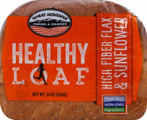 Wheat Montana™ Healthy Loaf High Fiber Flax Seed Bread Perspective: back
