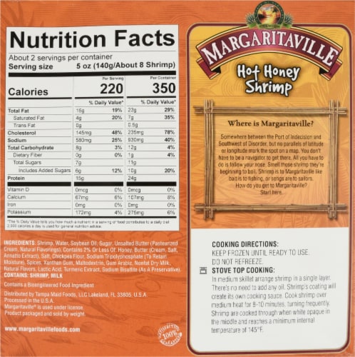Margaritaville® Hot Honey Shrimp Perspective: back