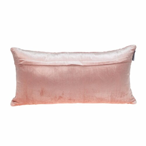 Parkland Collection Milo Transitional Pink Throw Pillow Perspective: back