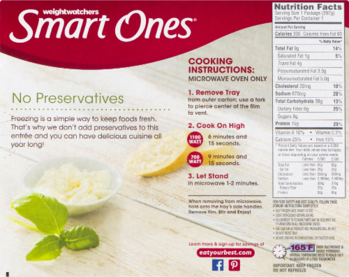 Smart Ones Traditional Lasagna With Meat Sauce Perspective: back