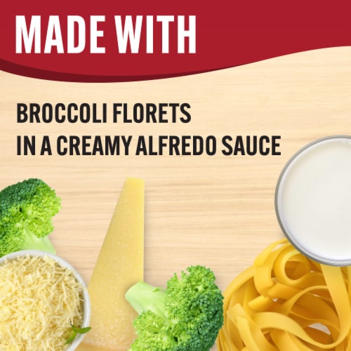 Smart Ones Fettuccine Alfredo with Broccoli Florets & Creamy Alfredo Sauce Frozen Meal Perspective: back