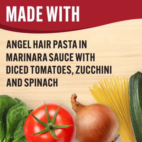 Smart Ones Angel Hair Pasta Marinara with Spinach & Zucchini Frozen Meal Perspective: back