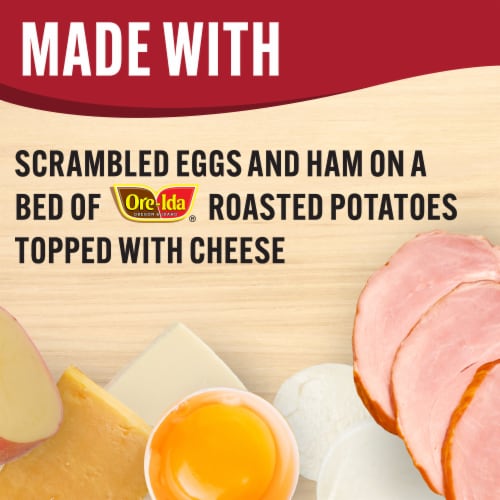 Smart Ones Ham & Cheese Scramble with Egg Whites Ham Potatoes & Cheese Frozen Meal Perspective: back