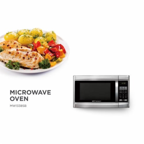 Emerson Professional Series Stainless Steel Microwave Oven - Silver Perspective: back