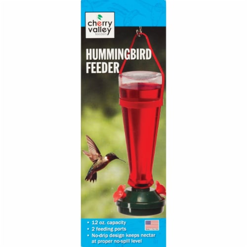 Audubon Briggs 12 Oz. Plastic Hummingbird Feeder 5545 Perspective: back