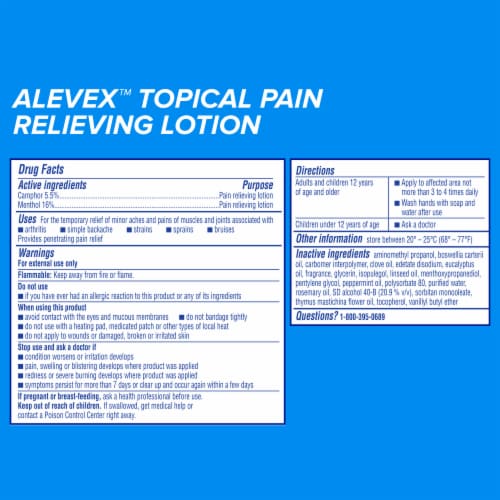 AleveX™ Pain Relieving Lotion Joint & Muscle Pain Relief Perspective: back