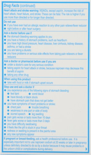 Aleve® All Day Strong® Naproxen Sodium Pain Reliever and Fever Reducer Tablets Perspective: back