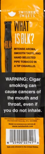 Swisher Sweets Black Smooth 2 Tip Cigarillos Perspective: back